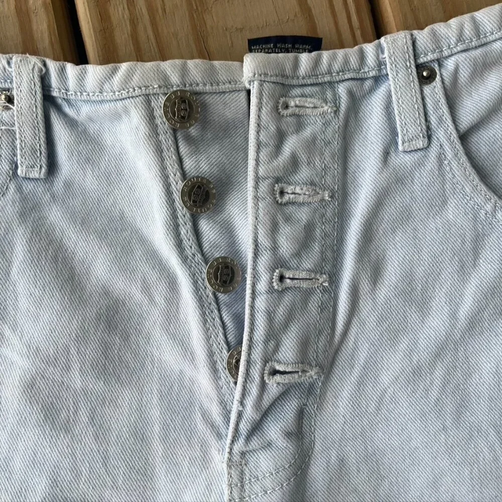 Vintage Route 66 High Waisted Button Fly Denim Shorts 9/10